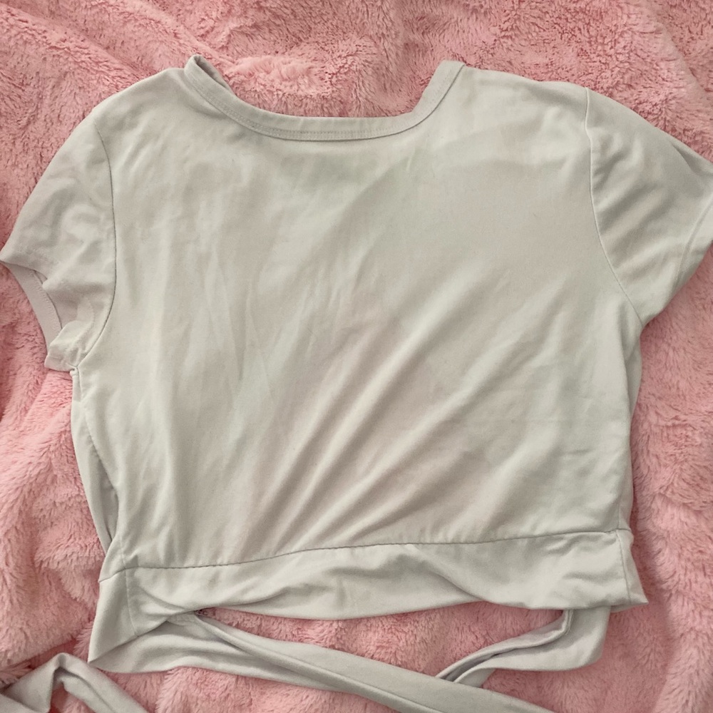 White crop top